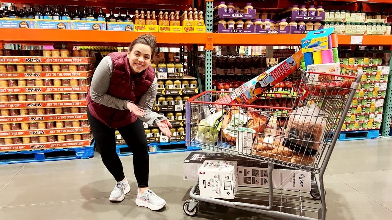 Cover Image for Youtube video: Costco and Trader Joe's Shop with Me for a HUGE Freezer Meal Cooking DAY!!