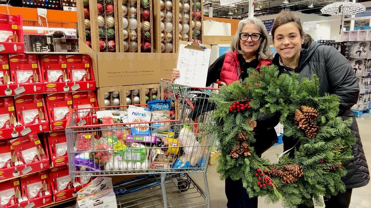 Cover Image for Youtube video: Christmas Dinner Shopping at Costco with a HUGE HAUL!!