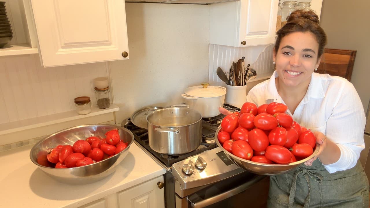 Cover Image for Youtube video: Stocking the Pantry for Winter | Diced Tomatoes & Homemade BBQ Sauce